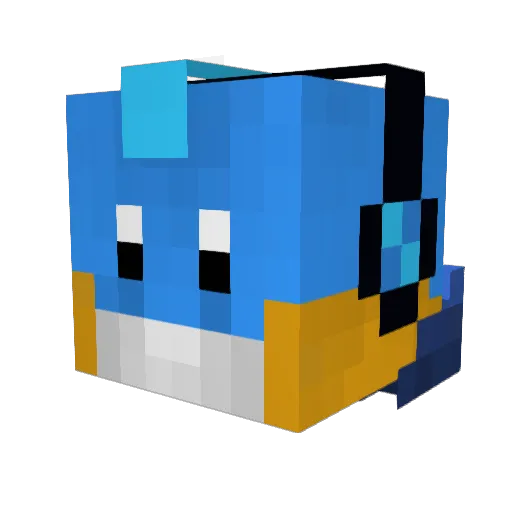 comfylife Minecraft avatar head, 3D render