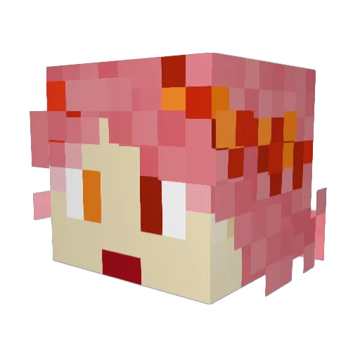 comical_comedian Minecraft avatar head, 3D render
