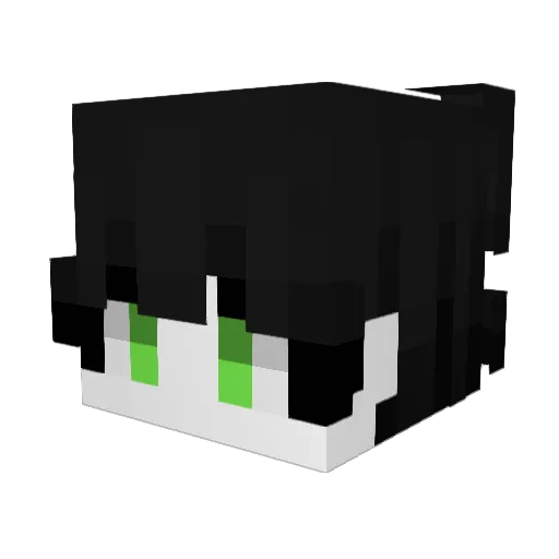 cominglate Minecraft avatar head, 3D render