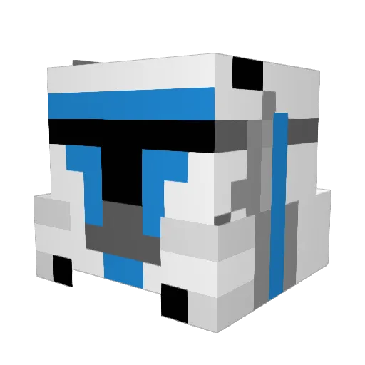 commander_jamman Minecraft avatar head, 3D render