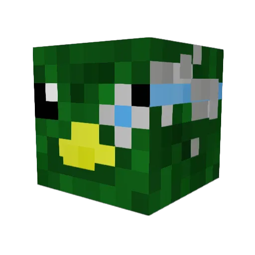 commanderduck16 Minecraft avatar head, 3D render