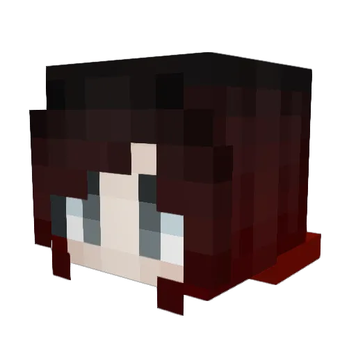 commanderfox124 Minecraft avatar head, 3D render