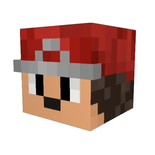 commanderstu Minecraft avatar head, 3D render