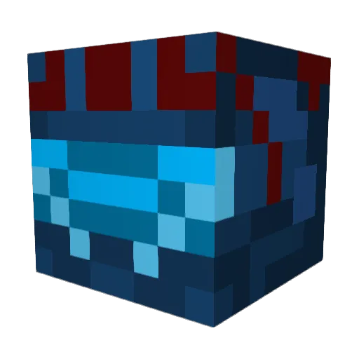 commandervv Minecraft avatar head, 3D render