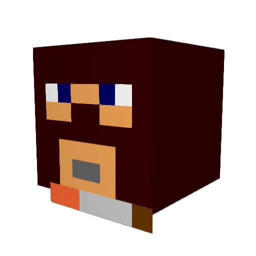 commando49 Minecraft avatar head, 3D render