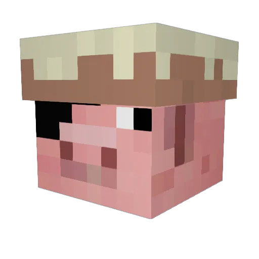 commissarmartin Minecraft avatar head, 3D render
