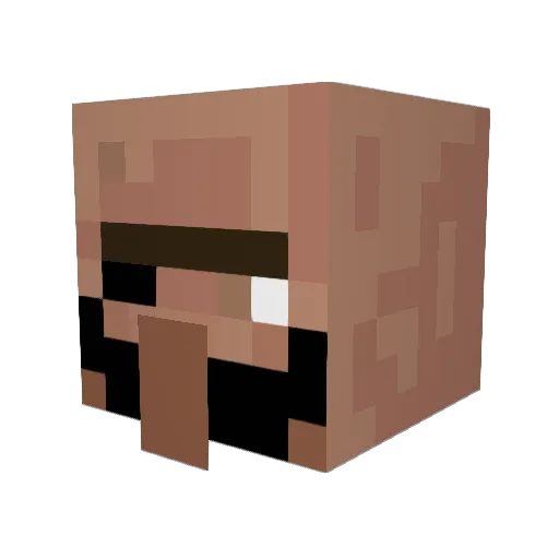 communitydata Minecraft avatar head, 3D render