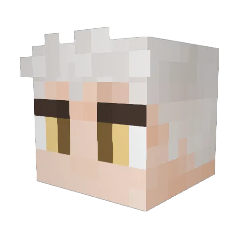 comocozy Minecraft avatar head, 3D render