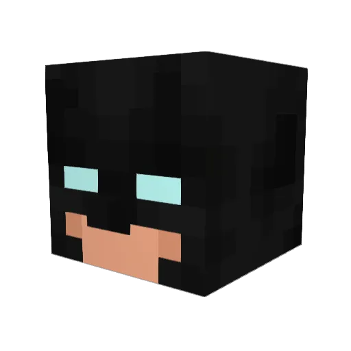 comovai Minecraft avatar head, 3D render