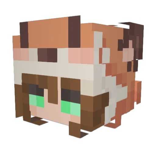 compactchaos Minecraft avatar head, 3D render