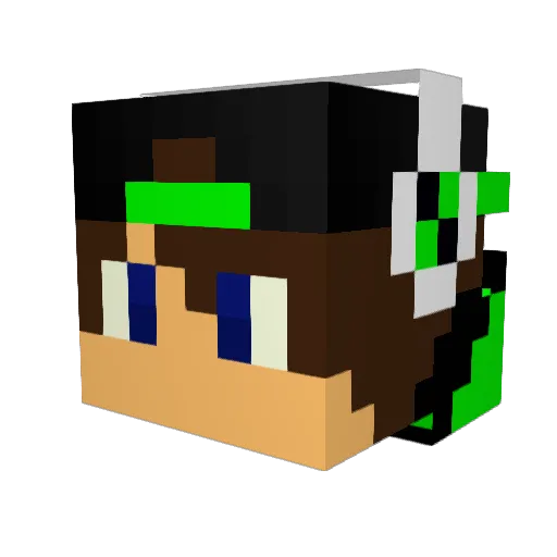 compactironman07 Minecraft avatar head, 3D render