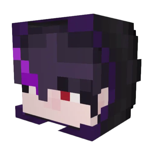 compactzs Minecraft avatar head, 3D render