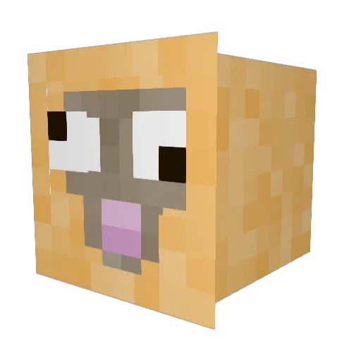 complexConfusion Minecraft avatar head, 3D render