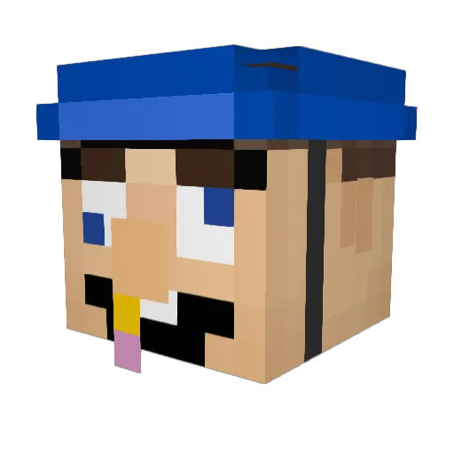 comptwist Minecraft avatar head, 3D render