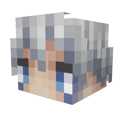 compute_ Minecraft avatar head, 3D render