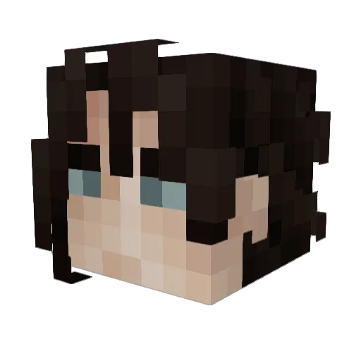 computer_cookies Minecraft avatar head, 3D render