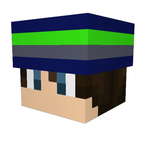 computerboy35 Minecraft avatar head, 3D render