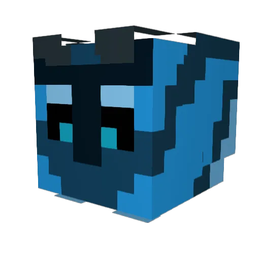 computerqwerty Minecraft avatar head, 3D render