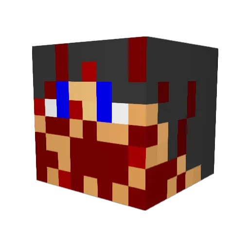 comradRyn Minecraft avatar head, 3D render