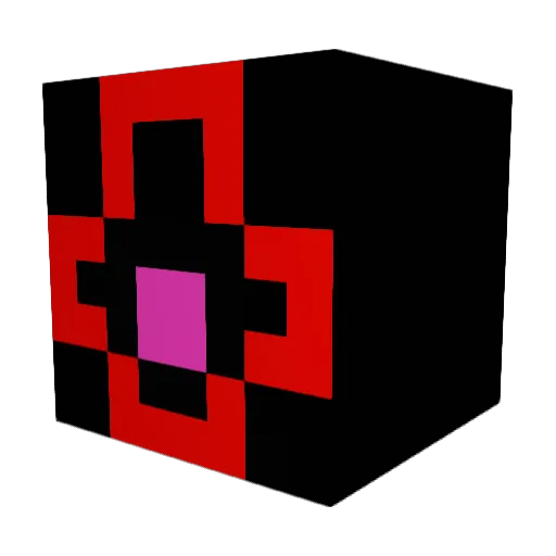 comradered Minecraft avatar head, 3D render