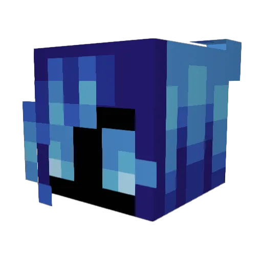 comucomu Minecraft avatar head, 3D render