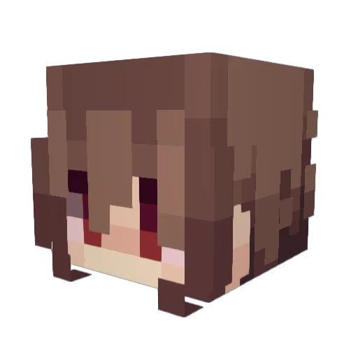 comyet Minecraft avatar head, 3D render