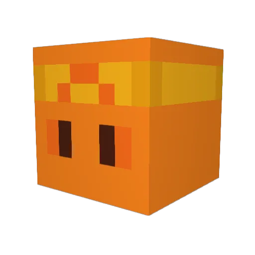 comzoo Minecraft avatar head, 3D render