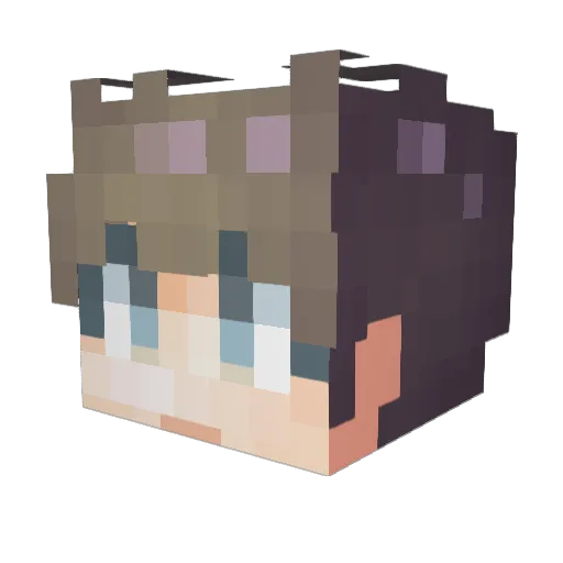 conan29 Minecraft avatar head, 3D render