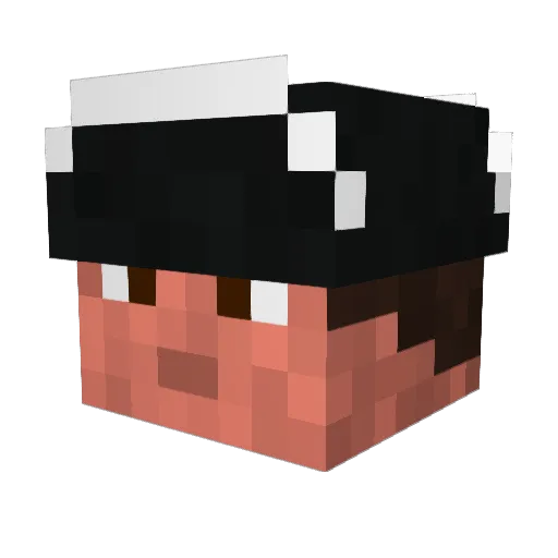 conbuck Minecraft avatar head, 3D render