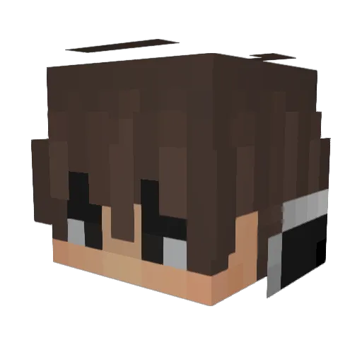 conceptnationx Minecraft avatar head, 3D render