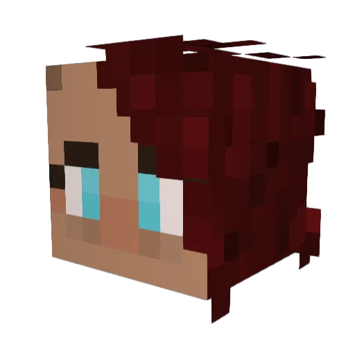 concerningkid27 Minecraft avatar head, 3D render