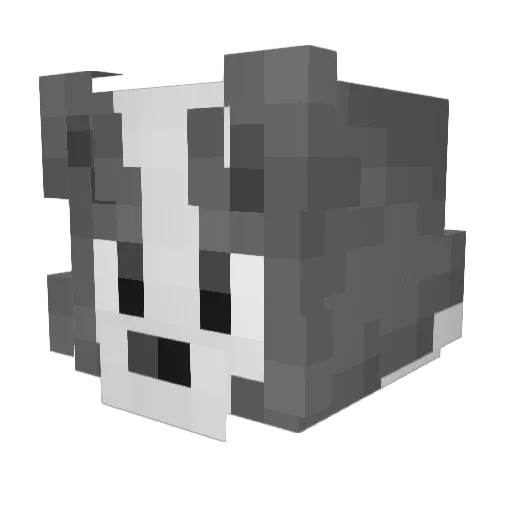 conchky Minecraft avatar head, 3D render
