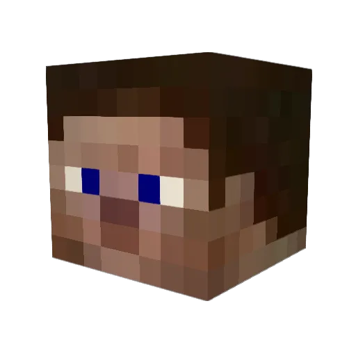 condessa Minecraft avatar head, 3D render