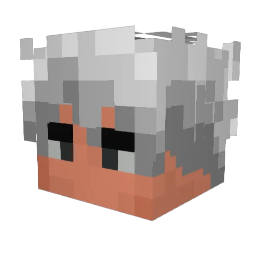 condey Minecraft avatar head, 3D render