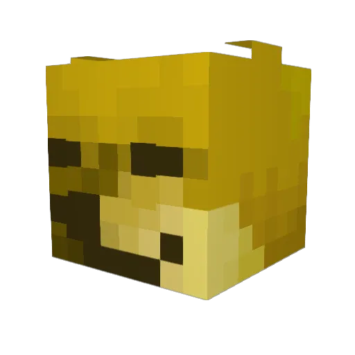 coneby Minecraft avatar head, 3D render