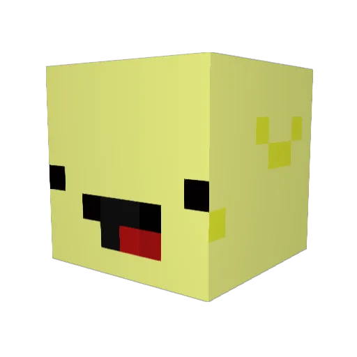 conecruncher Minecraft avatar head, 3D render