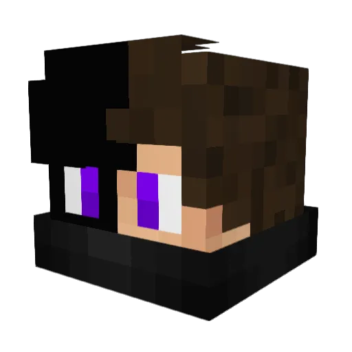 conejotroll Minecraft avatar head, 3D render