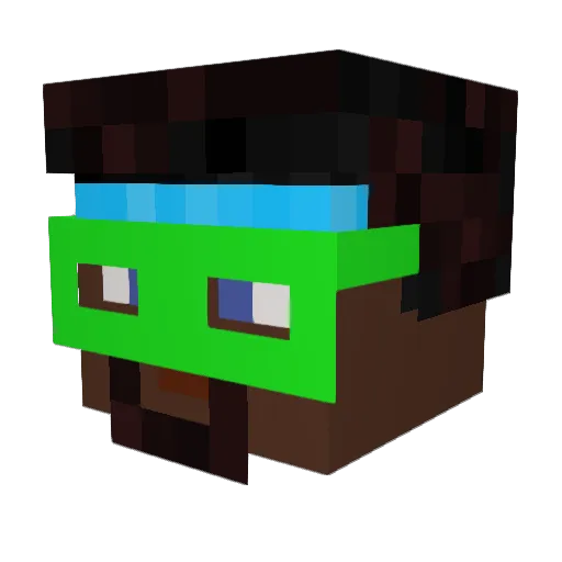 conepiece3hunna Minecraft avatar head, 3D render