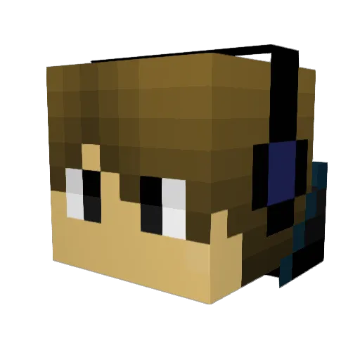conevliv Minecraft avatar head, 3D render