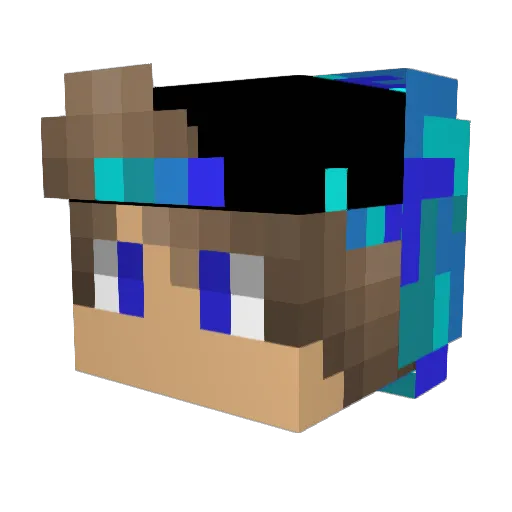 confe99 Minecraft avatar head, 3D render