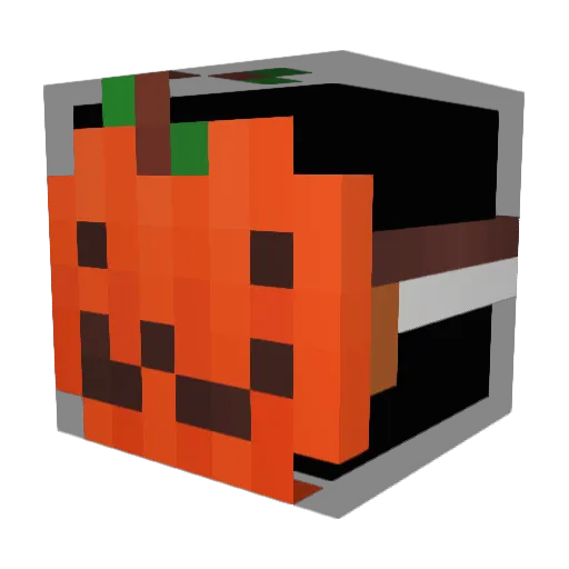 confettihead Minecraft avatar head, 3D render