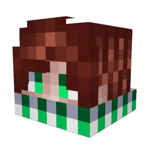 confic003 Minecraft avatar head, 3D render