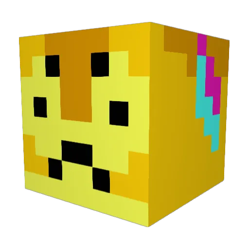 confineddove Minecraft avatar head, 3D render