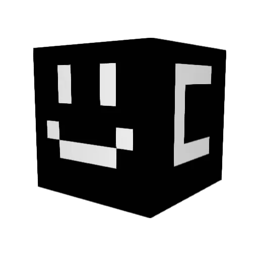 confio Minecraft avatar head, 3D render