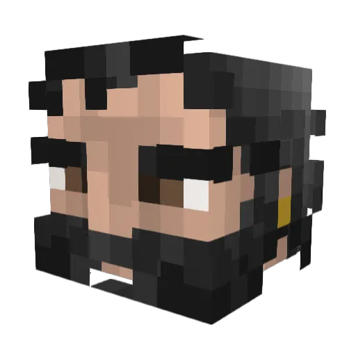 confirmedidiot Minecraft avatar head, 3D render