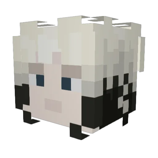 confl1ct Minecraft avatar head, 3D render
