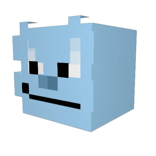 confxsed007 Minecraft avatar head, 3D render