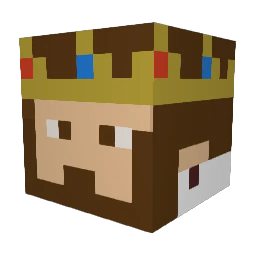 congchan Minecraft avatar head, 3D render