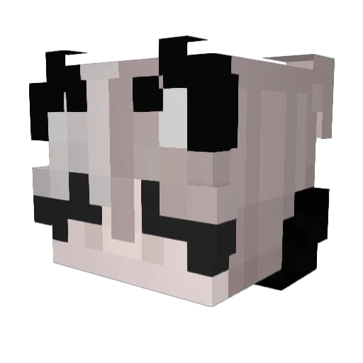 conglang Minecraft avatar head, 3D render