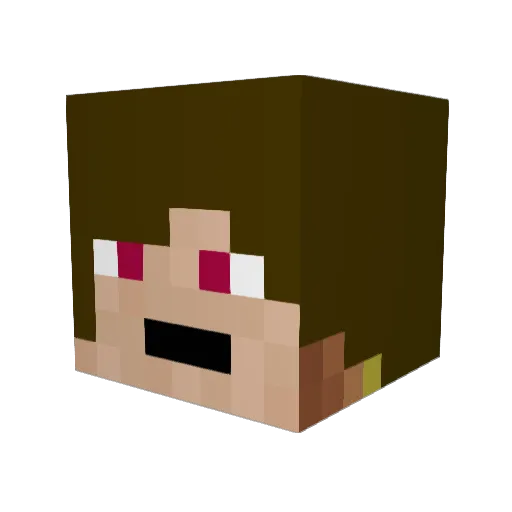 congron12 Minecraft avatar head, 3D render